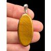 Silver tiger's eye pendant