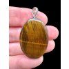 Silver tiger's eye pendant