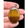 Silver tiger's eye pendant