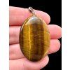 Silver tiger's eye pendant