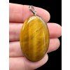 Silver tiger's eye pendant