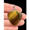 Silver tiger's eye pendant