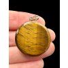 Silver tiger's eye pendant
