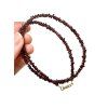 Czech garnet necklace 44cm – tumbled beads