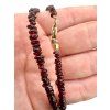 Czech garnet necklace 45 cm – tumbled beads