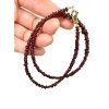 Czech garnet necklace 45 cm – tumbled beads