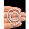 Armband aus Aquamarin 4 mm – Facettierte Perlen