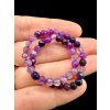 Bracelet made of purple agate 4 mm – Faceted Beads