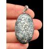 Silver pendant made of dendritic opal