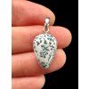 Silver pendant made of dendritic opal