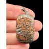 Silver pendant made of dendritic opal