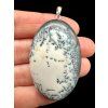 Silver pendant made of dendritic opal