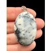 Silberanhänger aus dendritischem Opal