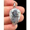 Silver pendant made of dendritic opal