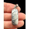 Silver pendant made of dendritic opal