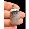 Silberanhänger aus dendritischem Opal
