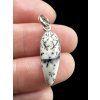 Silver pendant made of dendritic opal