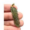 Gold-plated moldavite pendant 2,4g