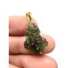 Gold-plated moldavite pendant 2g