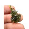 Gold-plated moldavite pendant 2g
