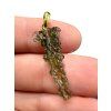 Gold-plated moldavite pendant 0,9g