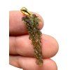 Gold-plated moldavite pendant 0,9g