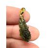 Gold-plated moldavite pendant 1,5g