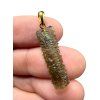 Gold-plated moldavite pendant 1g