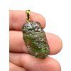 Gold-plated moldavite pendant 2,3g