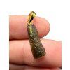 Gold-plated moldavite pendant 0,8g