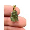 Gold-plated moldavite pendant 1g
