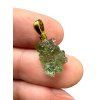 Gold-plated moldavite pendant 1g