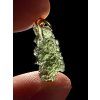 Gold-plated moldavite pendant 1,19g