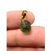 Gold-plated moldavite pendant 0,86g