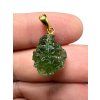 Gold-plated moldavite pendant 1,95g