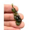 Gold-plated moldavite pendant 2,29g