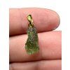Gold-plated moldavite pendant 0,81g