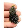Gold-plated moldavite pendant 6g