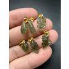 Gold-plated moldavite pendant 1,2-2cm – random piece