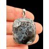 Silver pendant made of dendritic opal