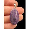 Silver pendant made of charoite
