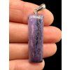 Silver pendant made of charoite