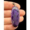 Silver pendant made of charoite