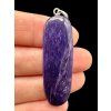Silver pendant made of charoite