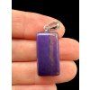 Silver pendant made of charoite