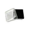 Black square box for mineral samples