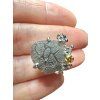 Silver ring made from carpathian obsidian