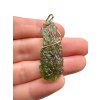 Gold moldavite pendant 5g