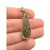 Gold moldavite pendant 2,1g