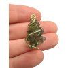 Gold moldavite pendant 2,4g from Besednice Jezkovna